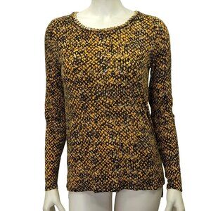 MICHAEL KORS GOLD TONE‎ CHAIN EMBELLISHED NECKLINE SM